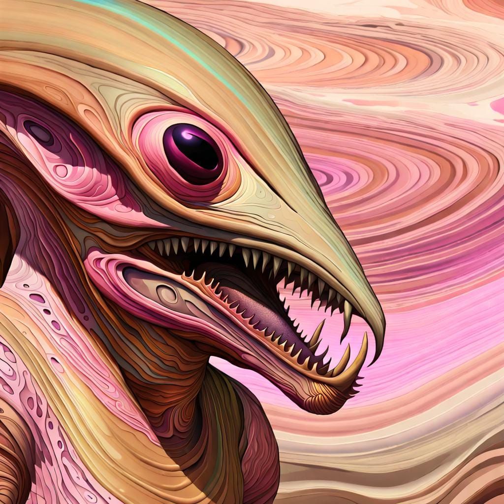 Intricate Alien Monster Gungan in Surreal Style