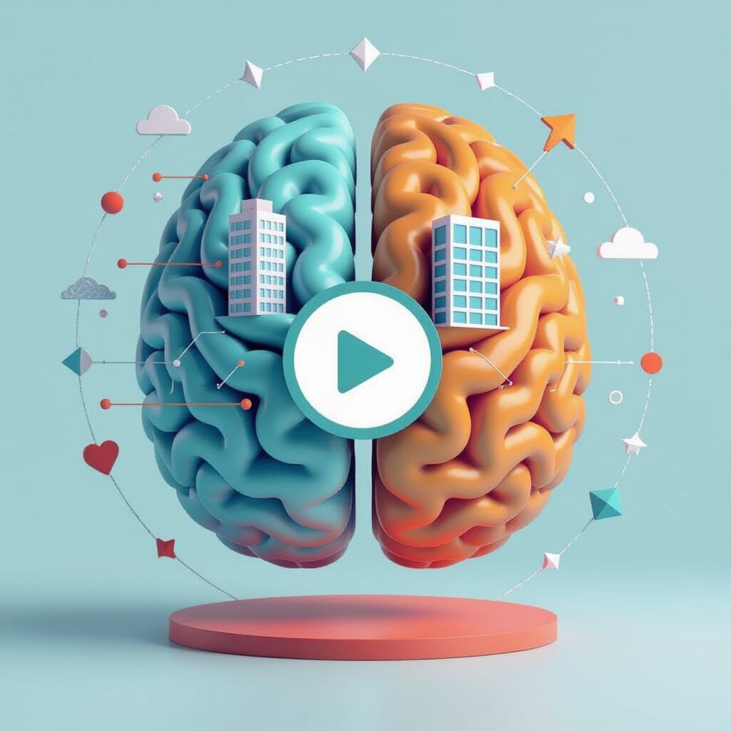 ArchiMentor Icon: Brain, Architecture, and Video Guidance