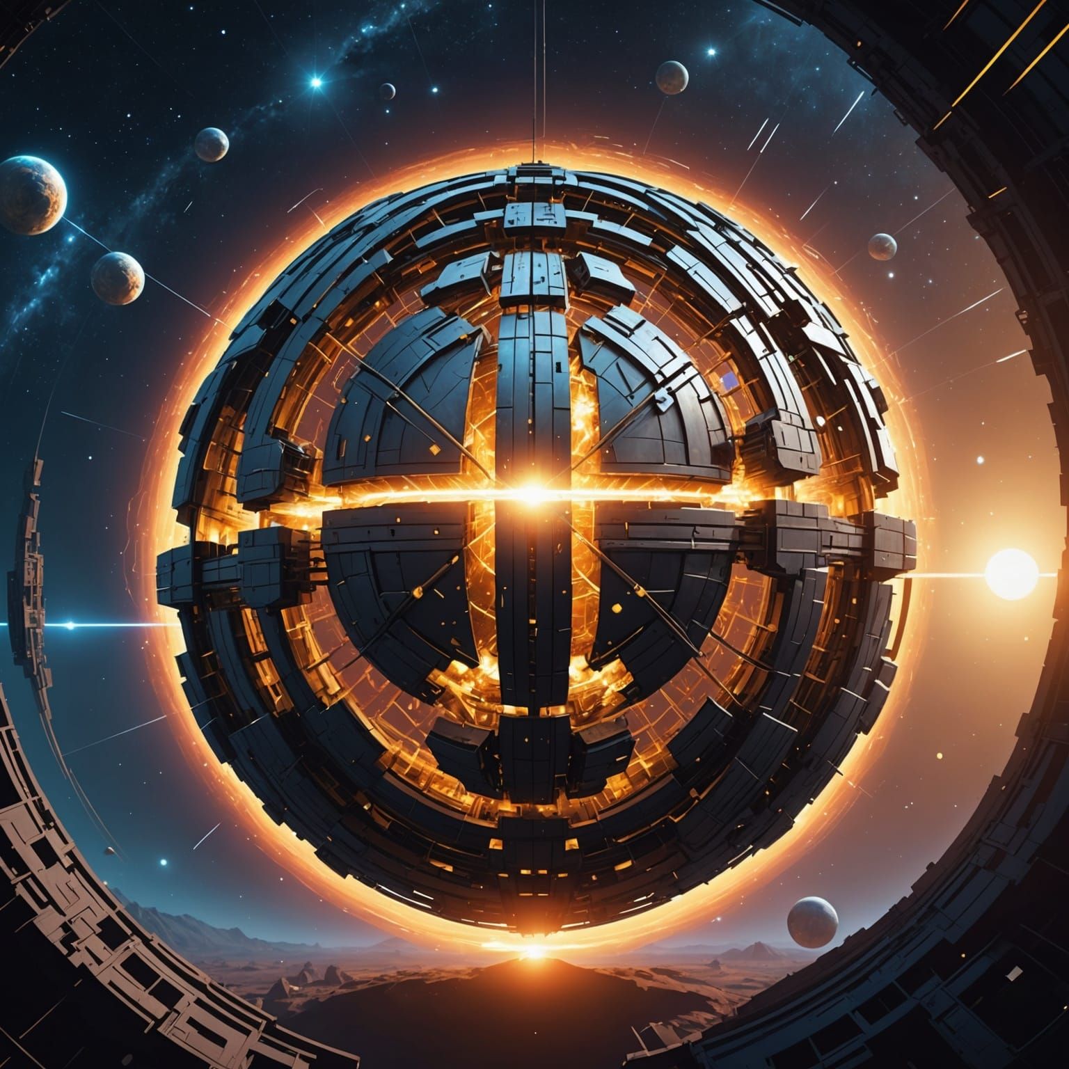 Dyson Sphere Construction Around a Magnetar