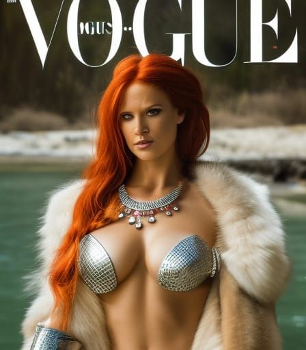 Red Sonja on Vogue Magazine Cover