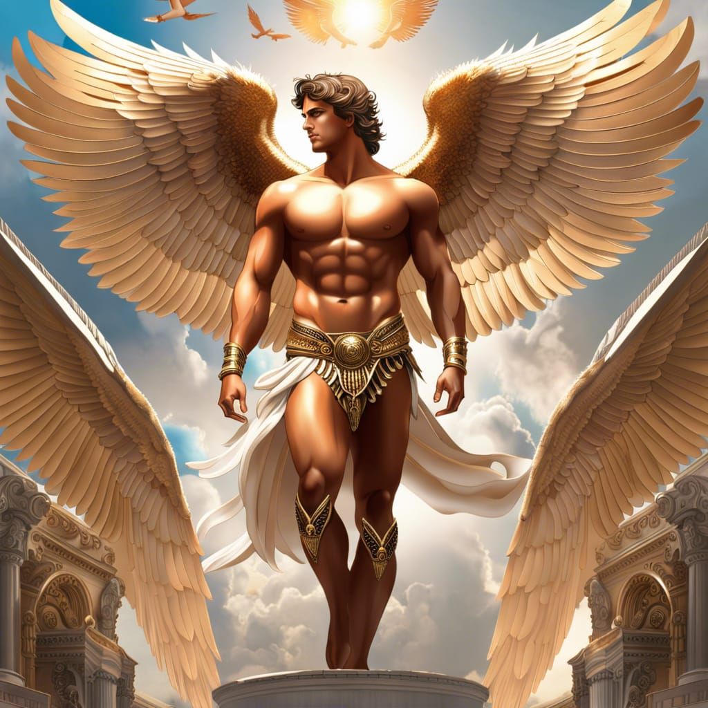 Icarus' Descent: A Greek Mythology Masterpiece