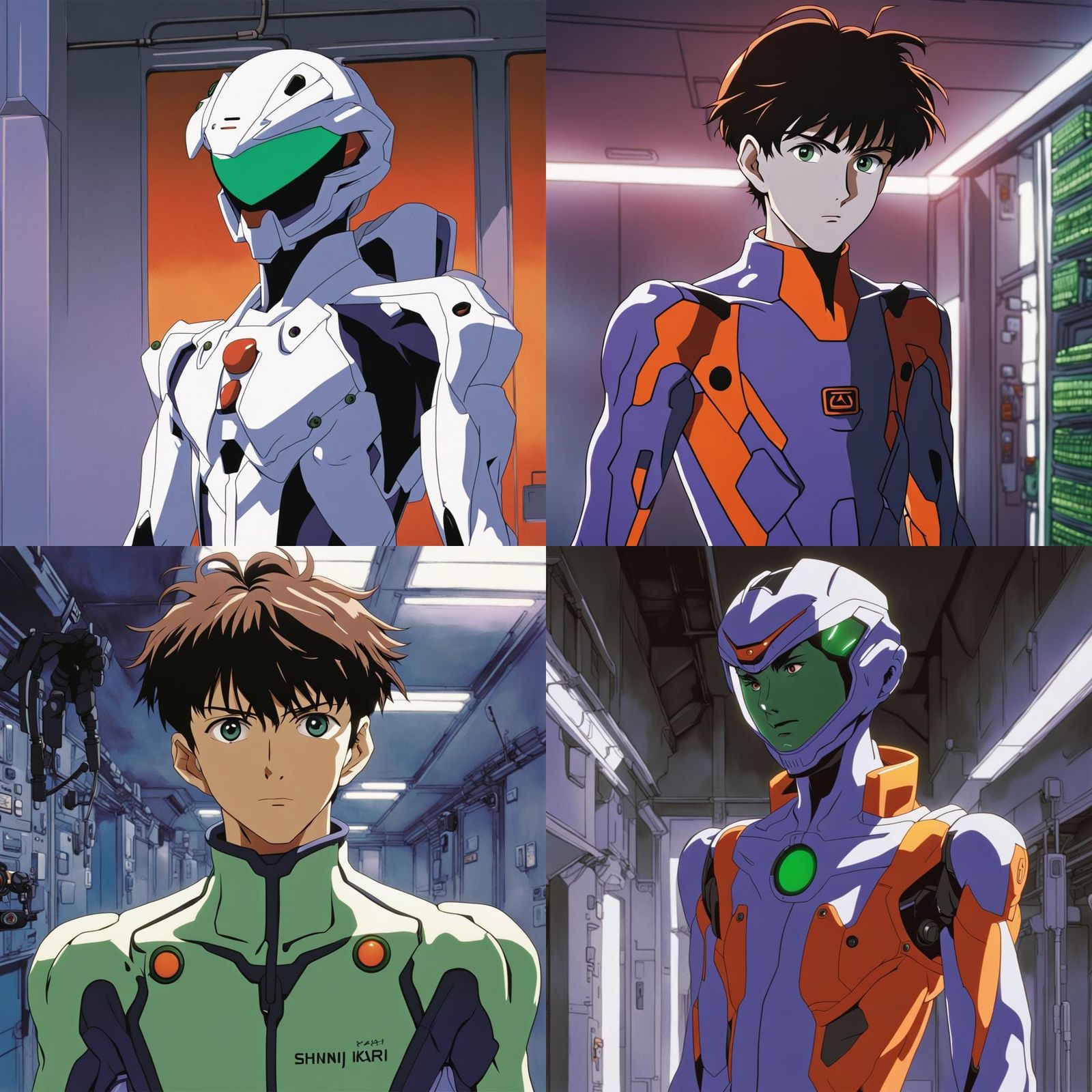 Shinji Ikari in Plug Suit: Anime Key Visual