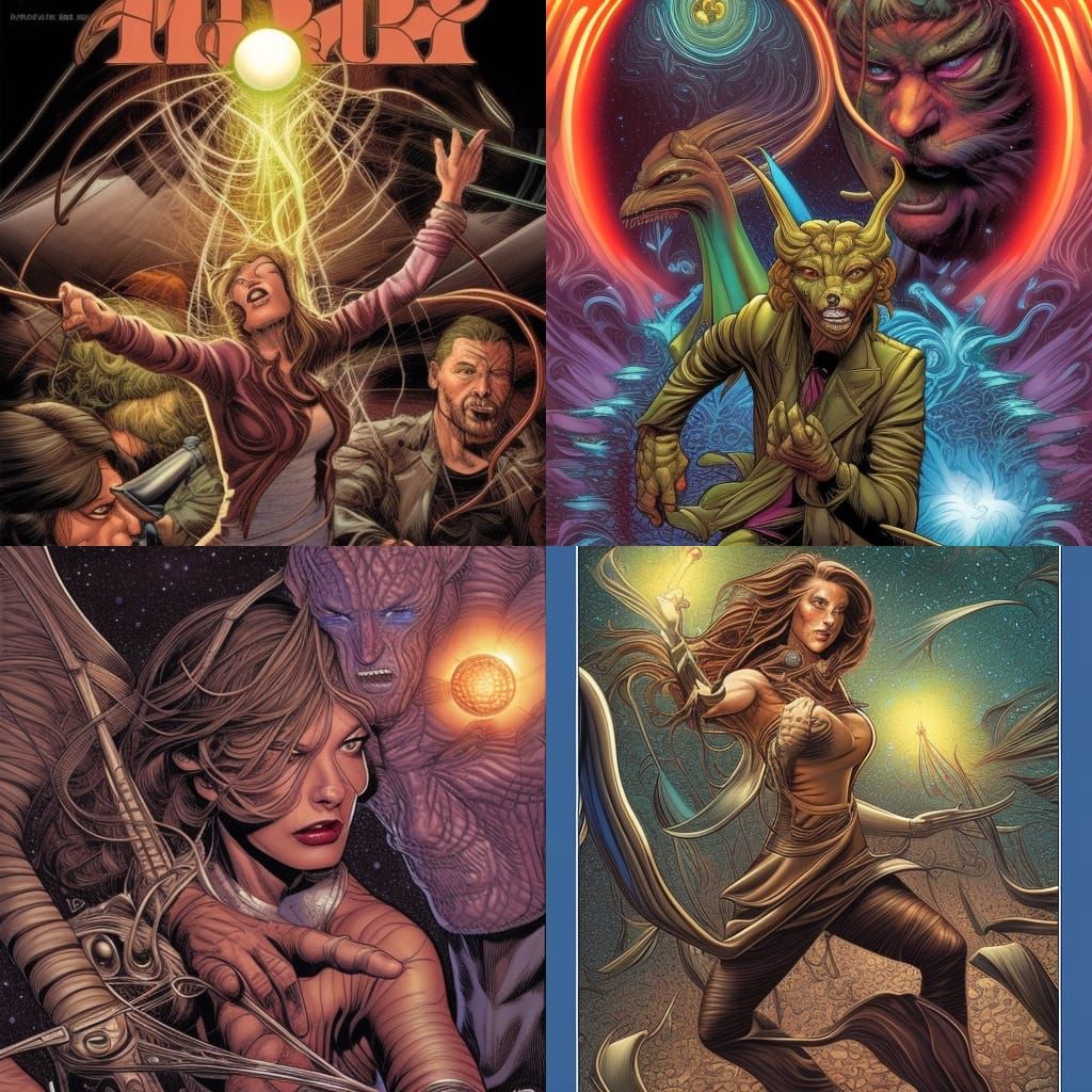 Dynamic Comic Book Art Illustration