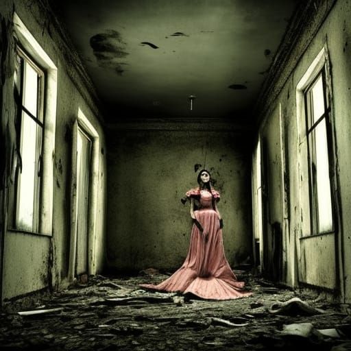 Creepy Doll in Abandoned Hospital Room