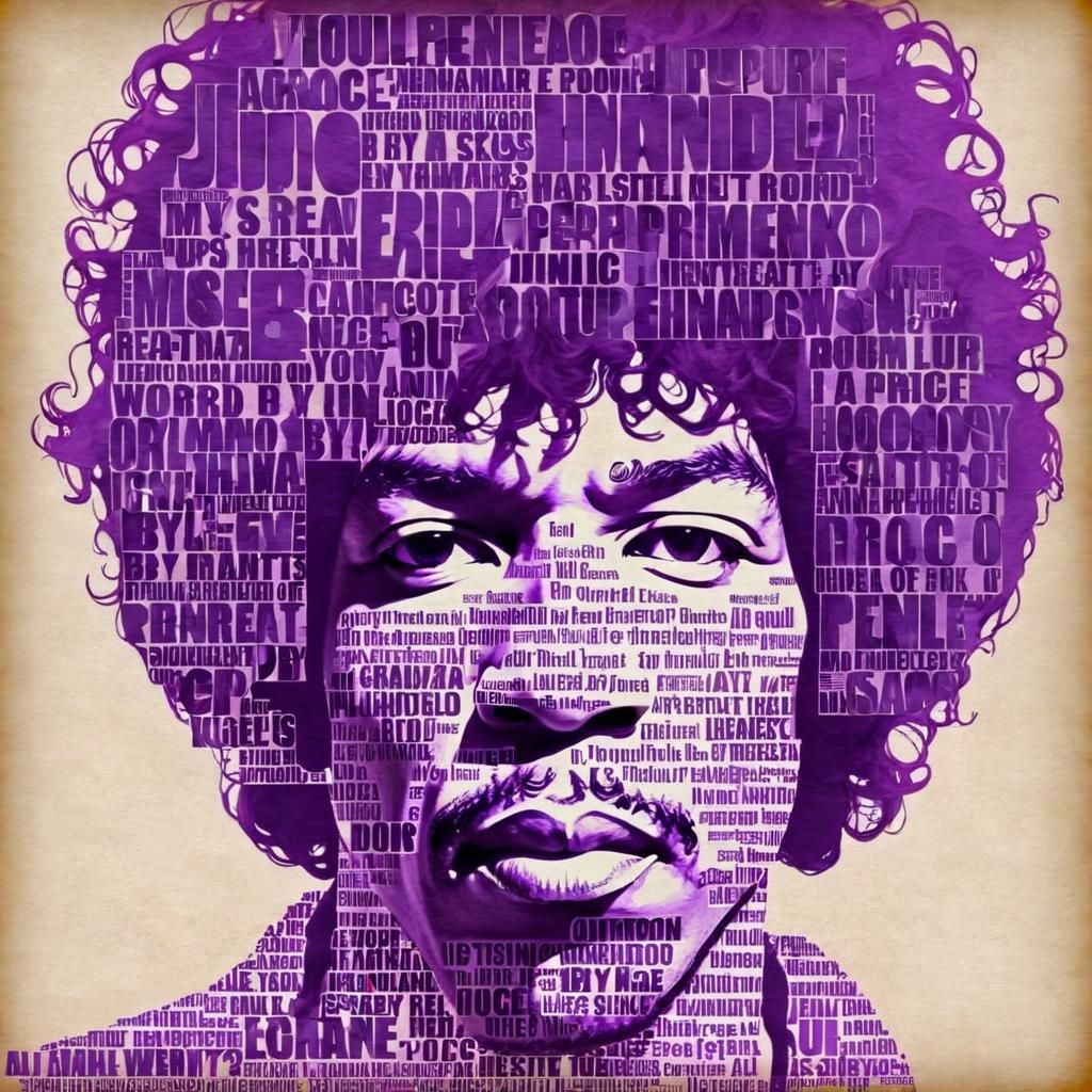 Purple Haze Lyrics Form Jimi Hendrix Silhouette
