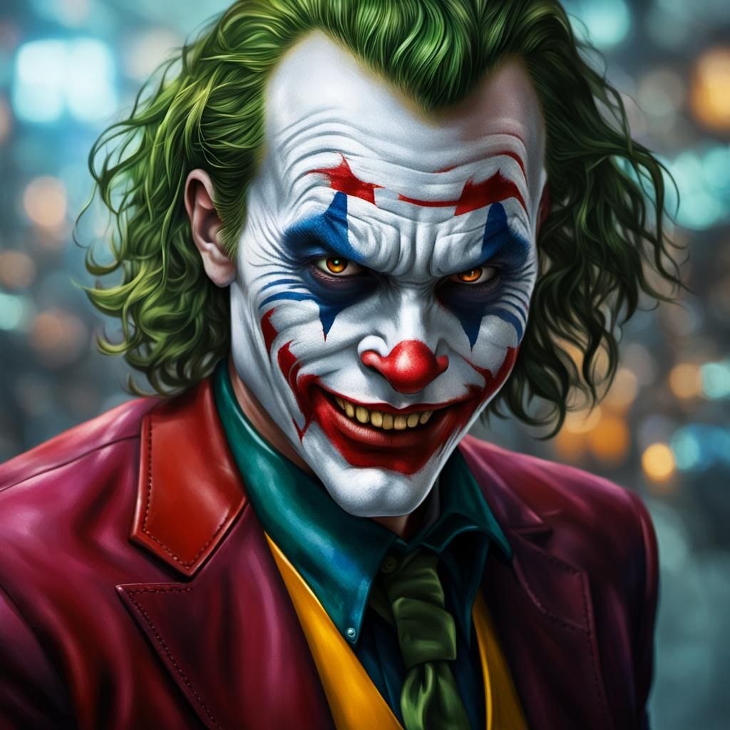 Stylized AI Rendition of the Joker