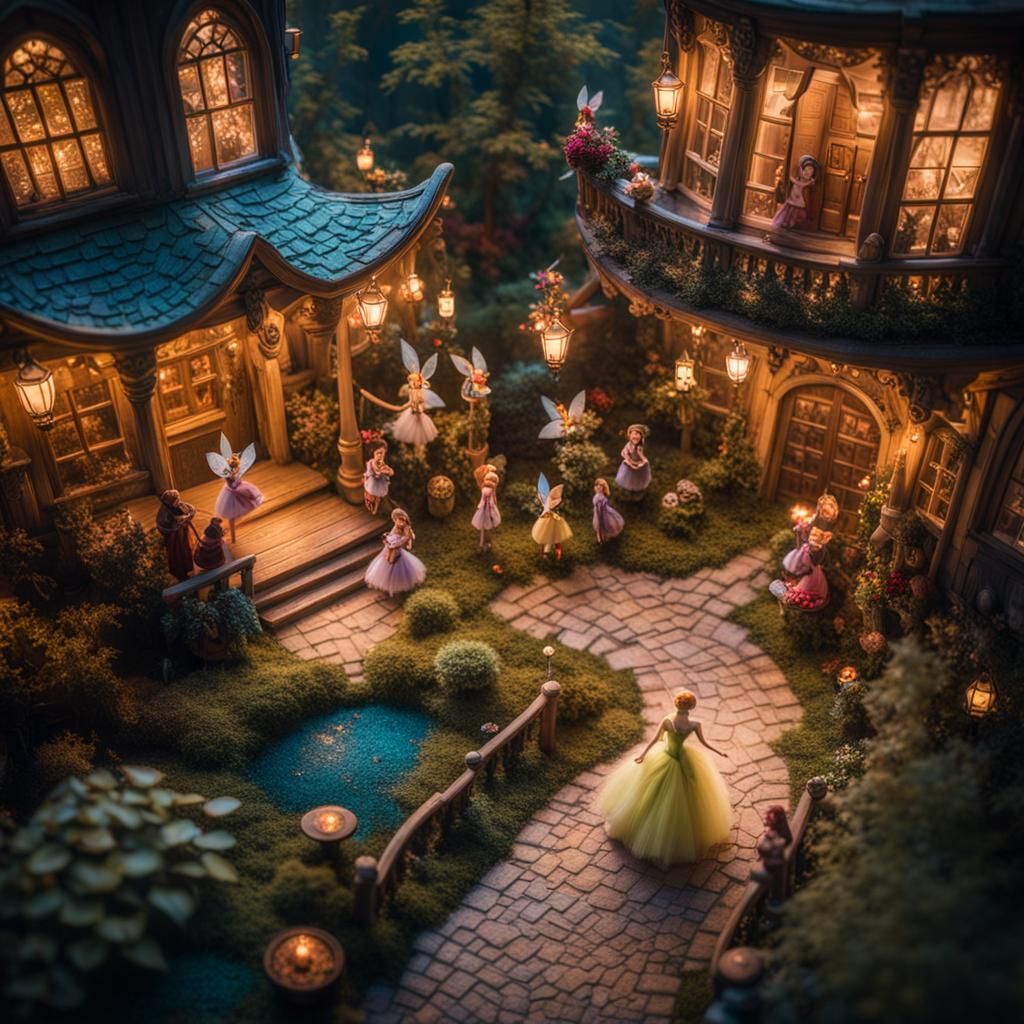 Tinkerbell and Friends Arrive in Wonderland: Fantasy Concept...