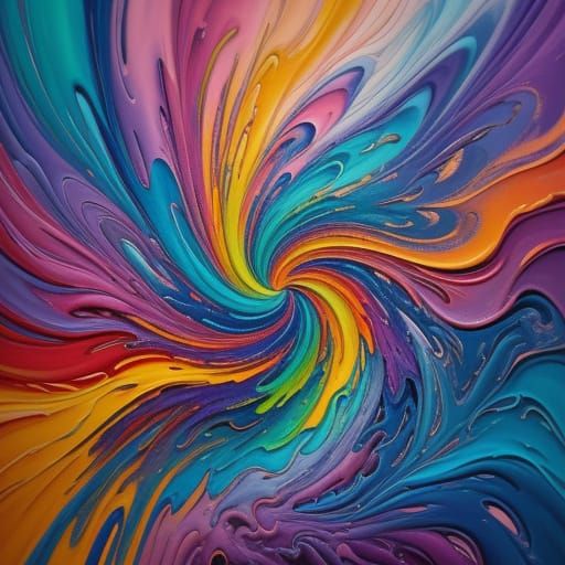 Merging Creations: A Surrealist Oil Painting