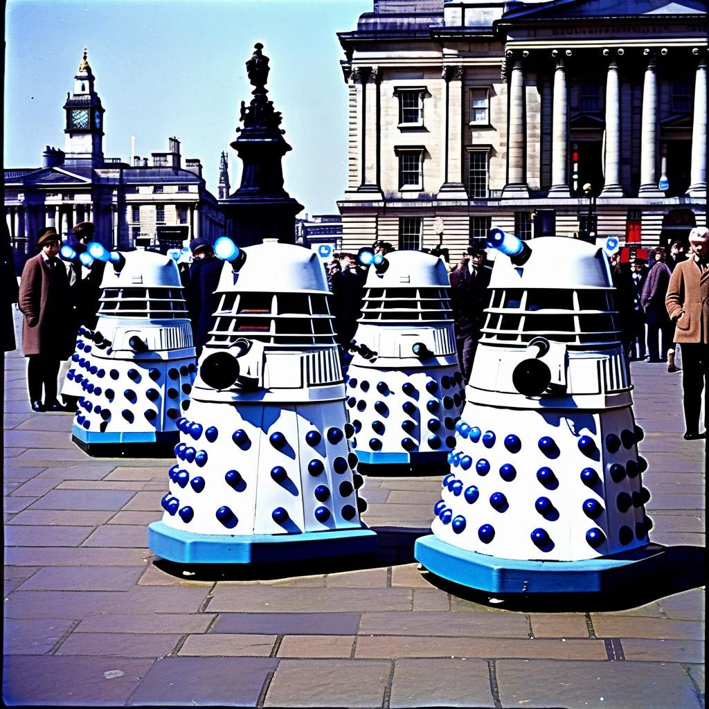 White Daleks Invade Trafalgar Square, 1967 Photo