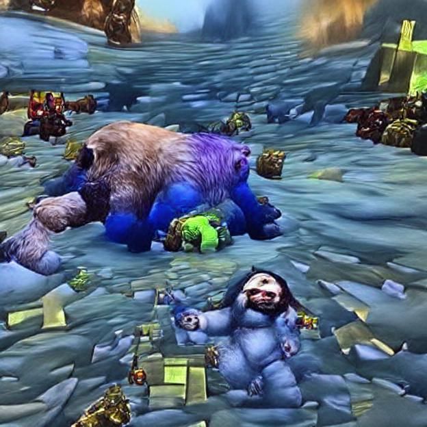 Gnome and Bear Victory Over Monster Boss