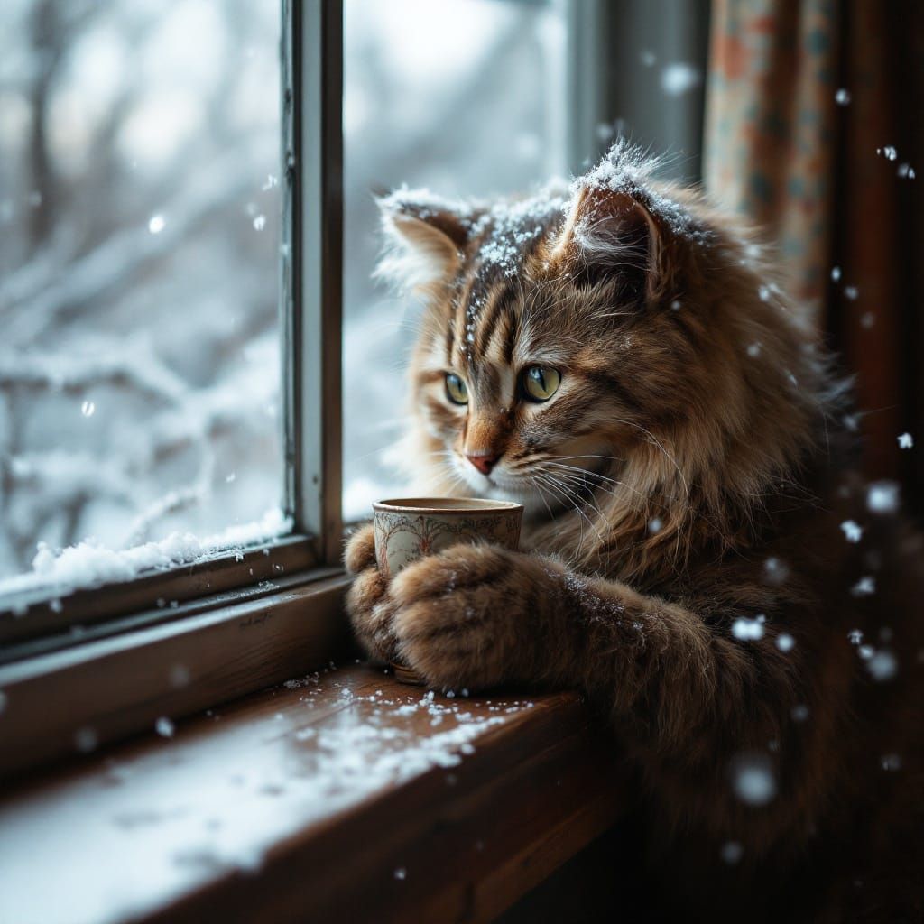 Cuddling by the Winter Fire