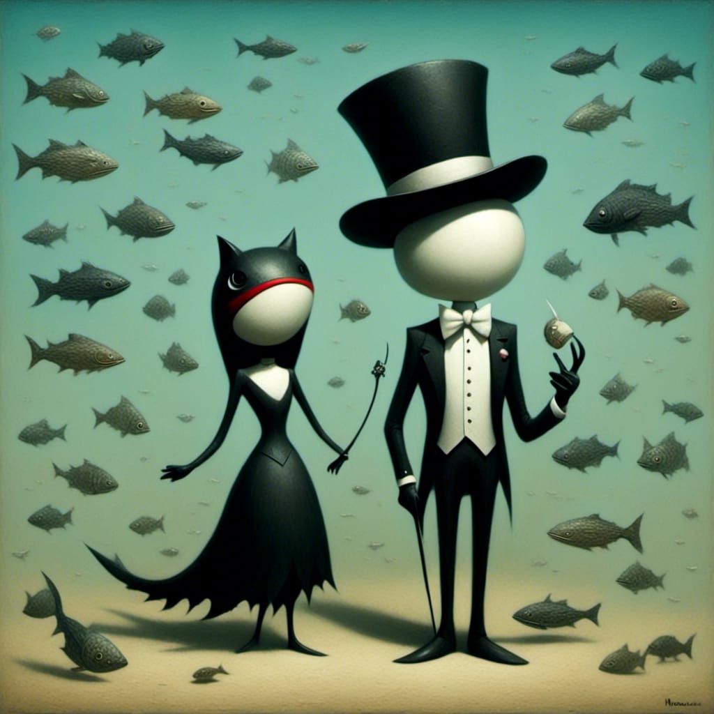 Dramatic Beach Theater Production in Dark Style