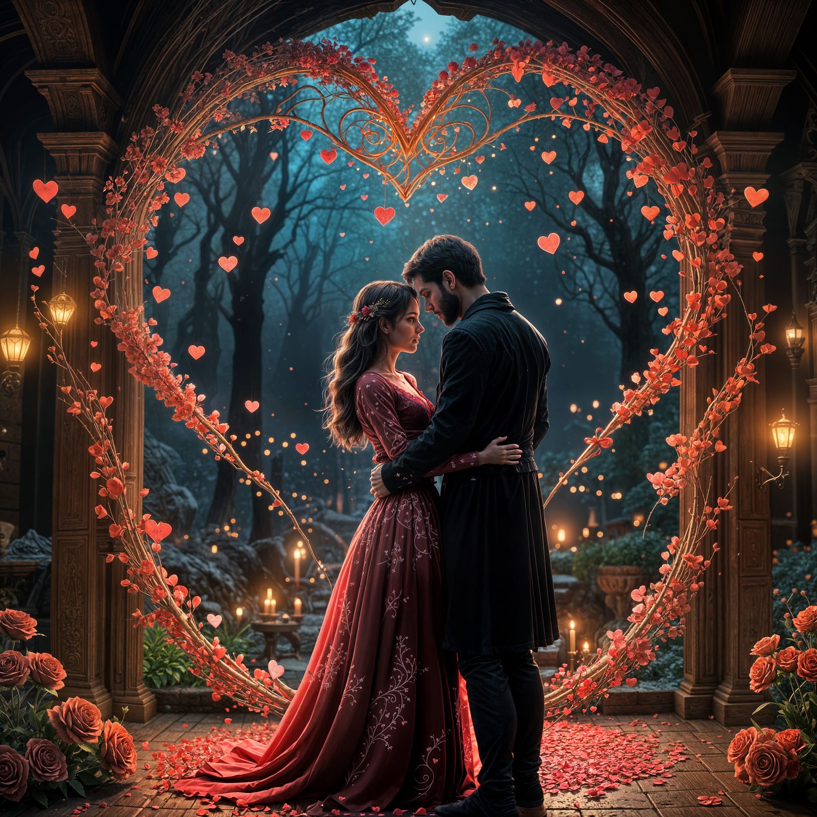 Epic Valentine's Day Card Unfolds in 3D Cinematic Style