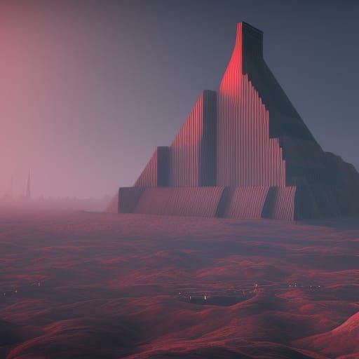 Pink Floyd: Detailed Matte Painting in Deep Color