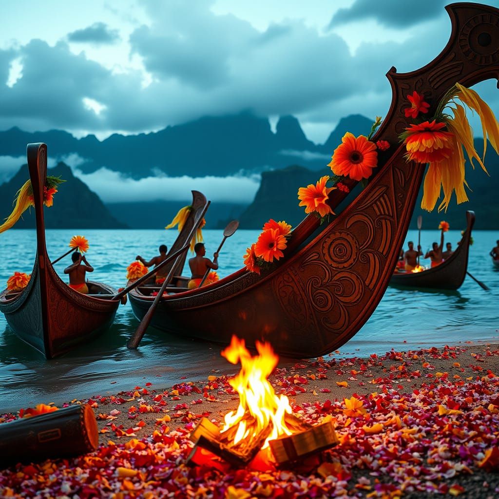 Outrigger Canoe Festival with Tribal Traditions