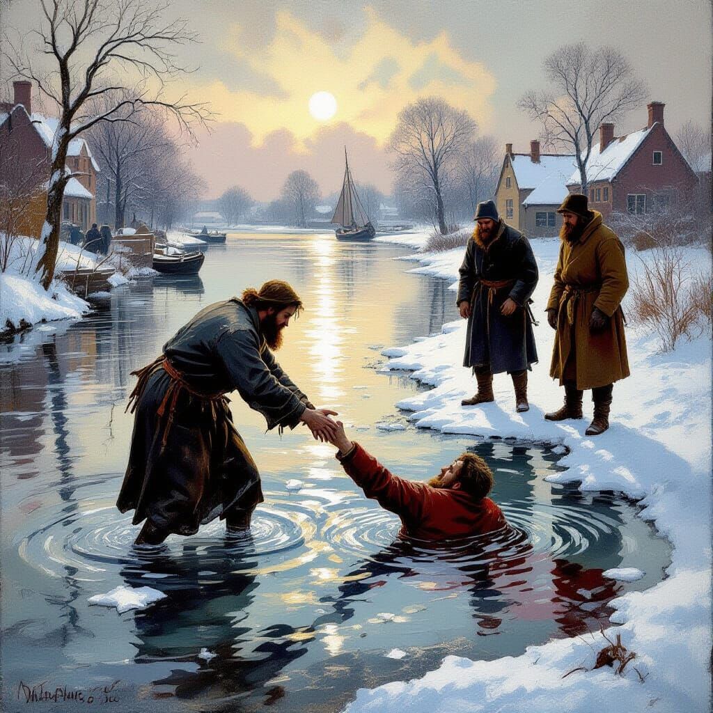 Dirk Willems Rescues Drowning Man From Ice in Dramatic Gouac...