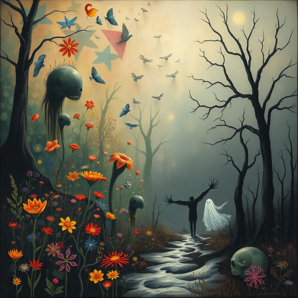 Dreamlike Fantasy Transcending into Bleak Reality