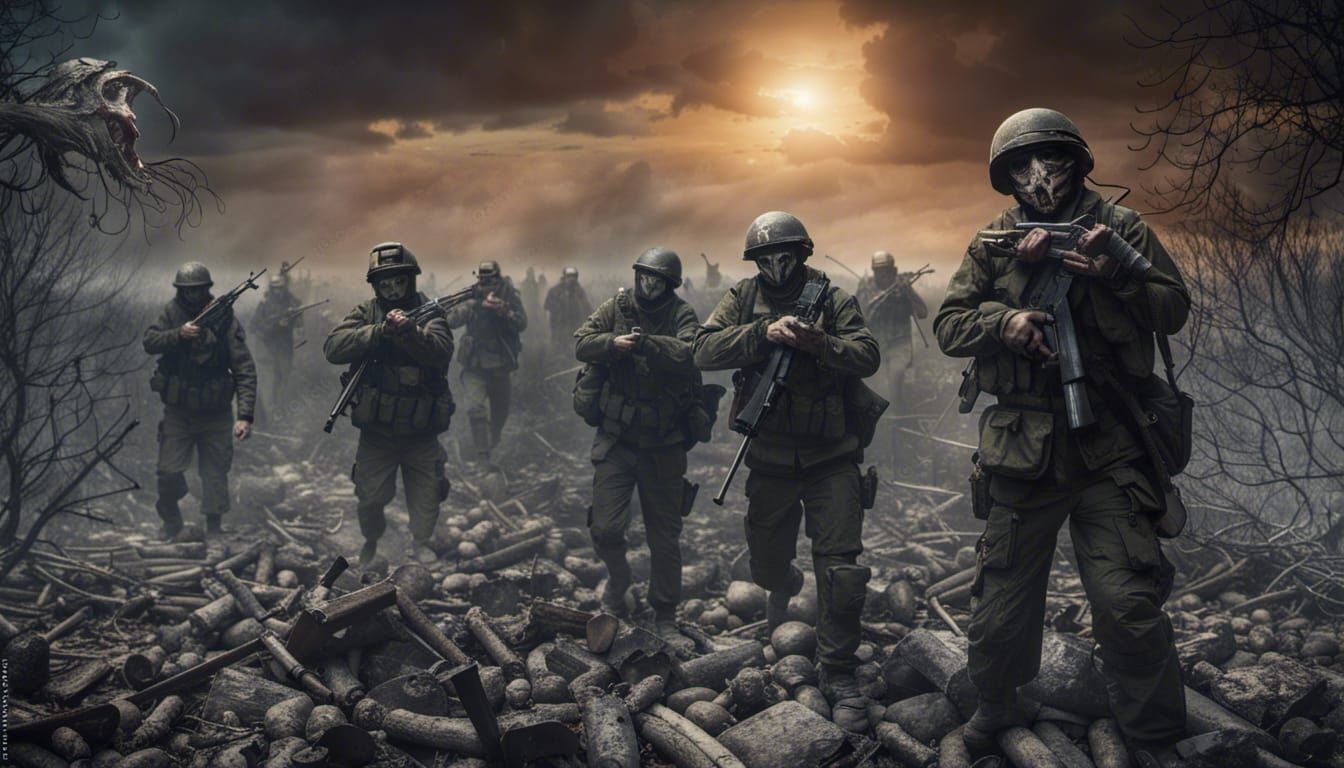 Ethereal Matte Painting of Vengeful Spirits