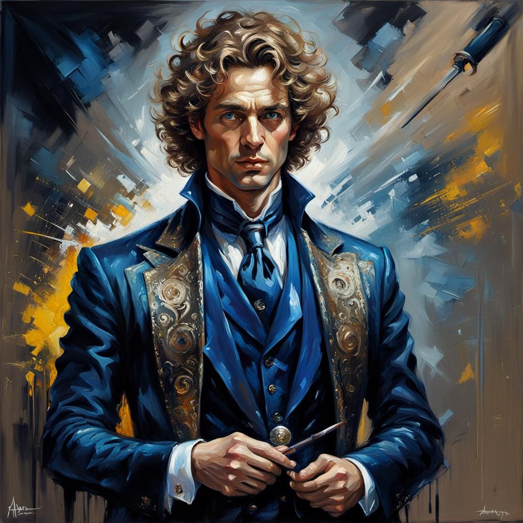 Young Magician in Luminescent Clothes: Speedpaint Style