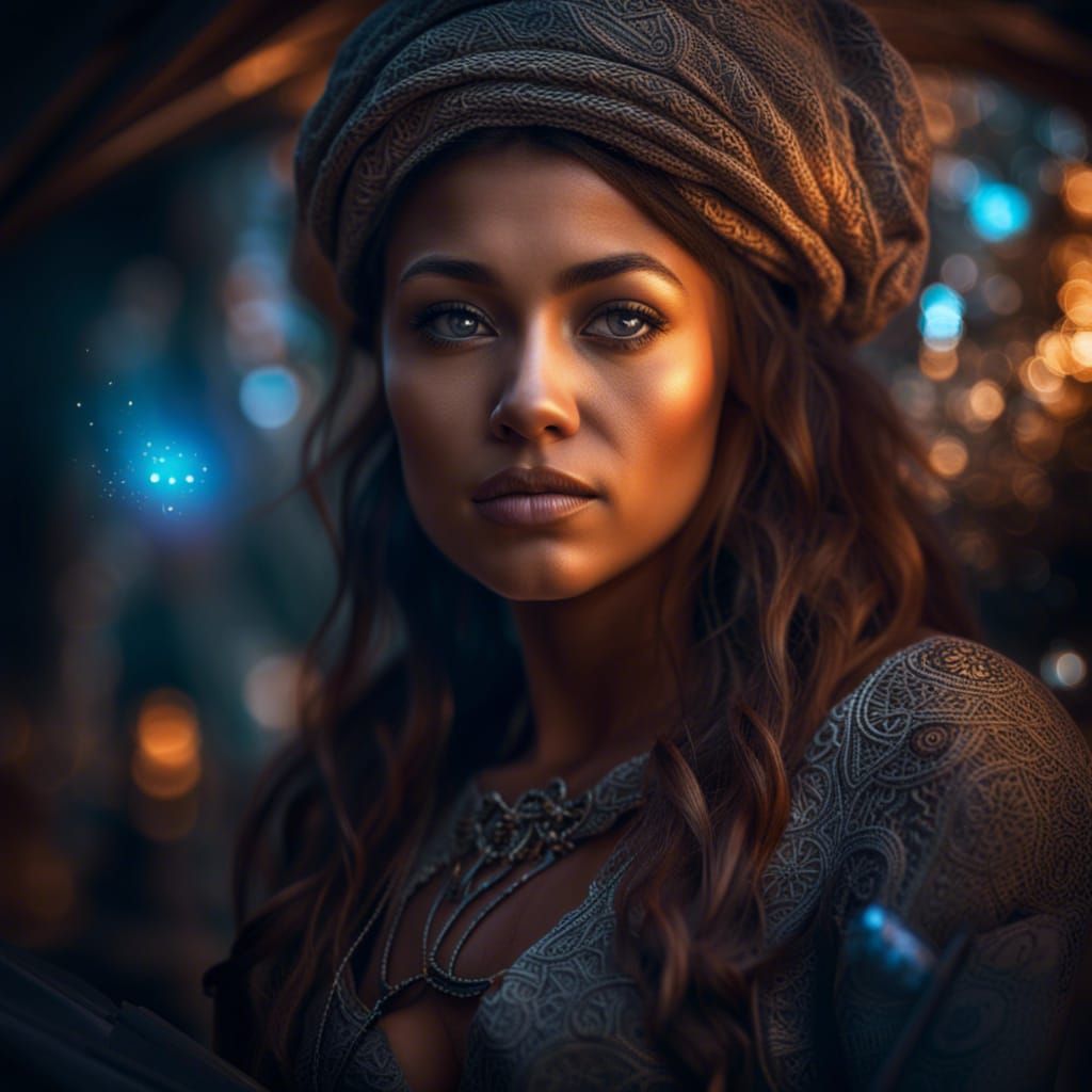 Dreaming of Magic: A Hyperrealistic Portrait