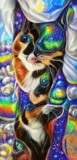 Rendered  Calico Cat