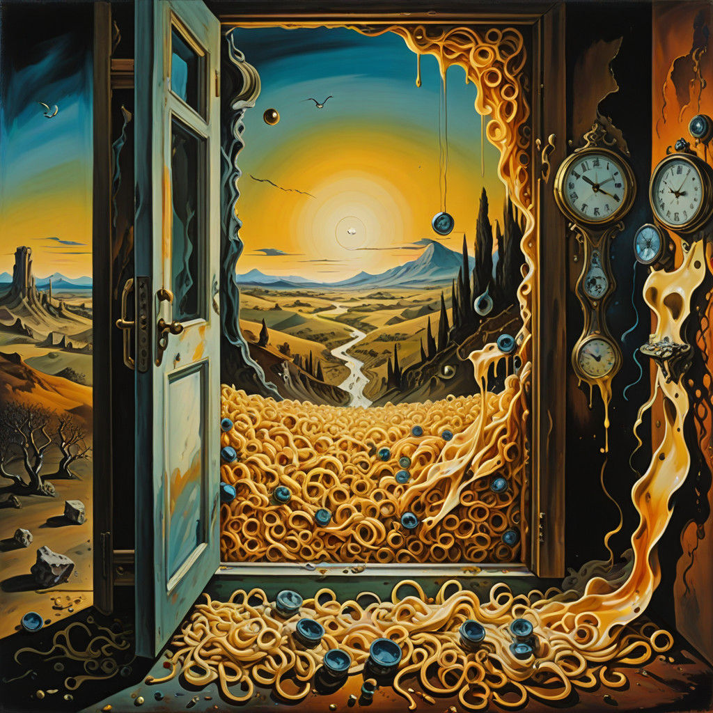 Surrealist Grandma Discovers Dreamlike Pasta Landscape withi...