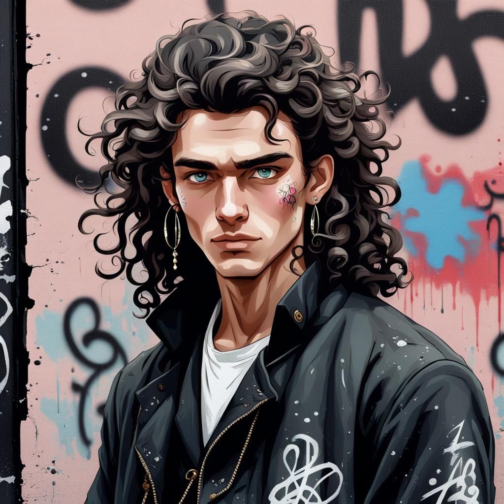 Revolutionary Youth as Colorful Graffiti Art