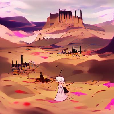 Contrasting Desolation and Beauty in Digital Art