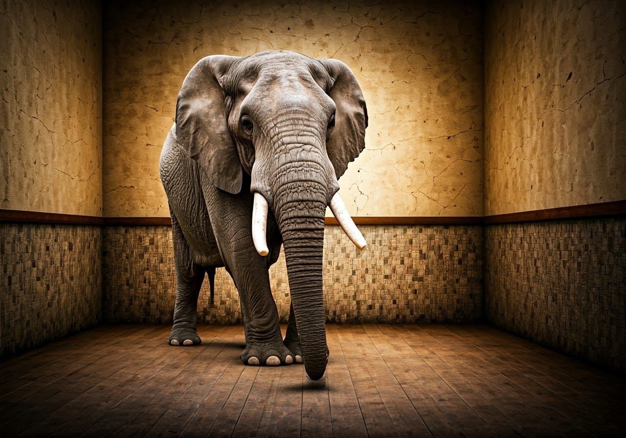 Minimalist Room Without Pachyderms