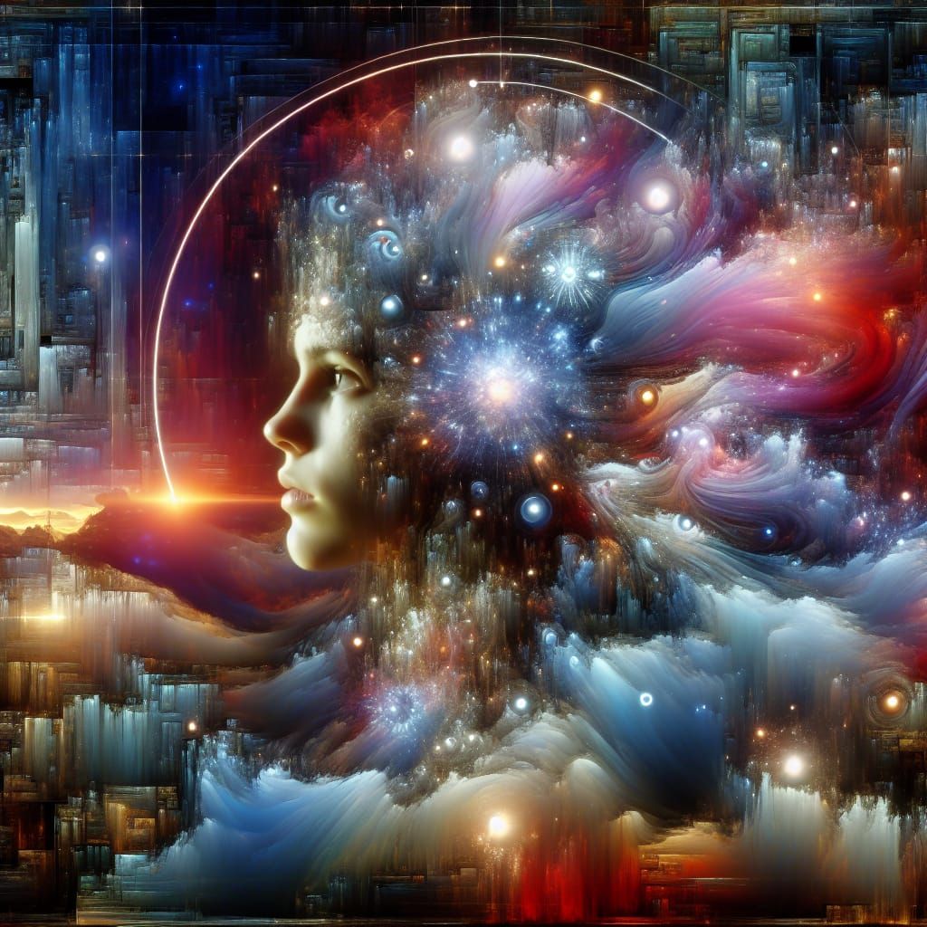 Autistic Teen Girl Explores Cosmic World in Maximalist Art S...