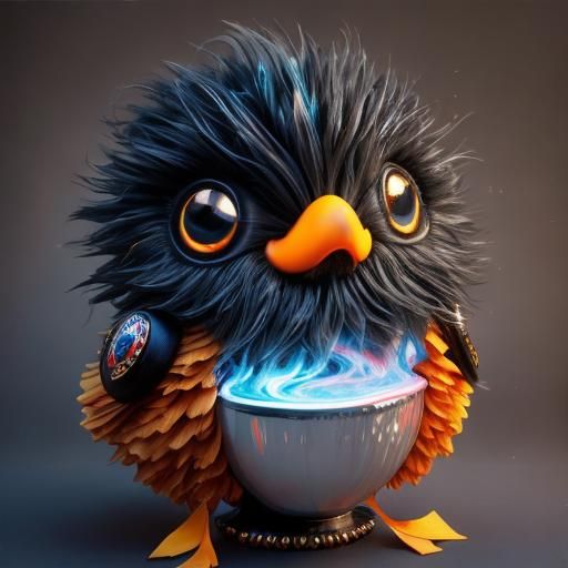 Surreal Origami Dreamworld in Fractoluminescent Style