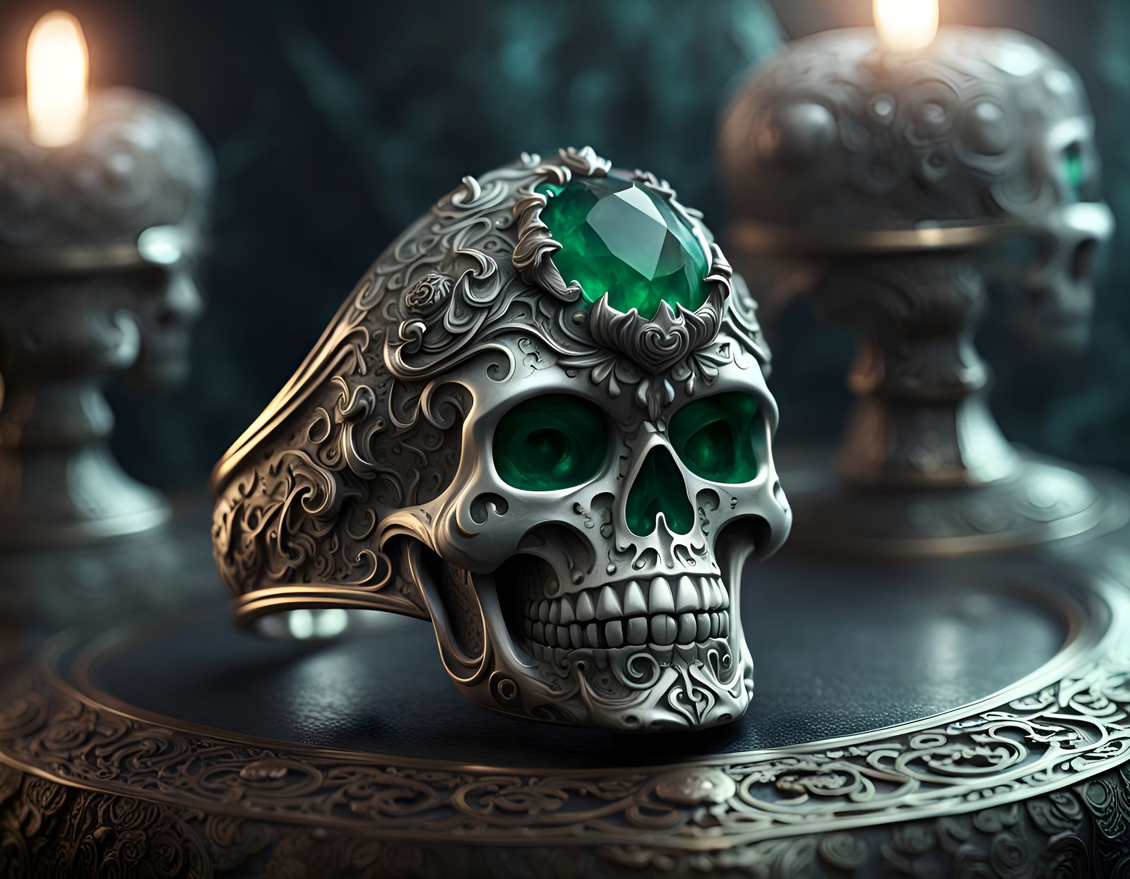 The hideous grinning skull ring