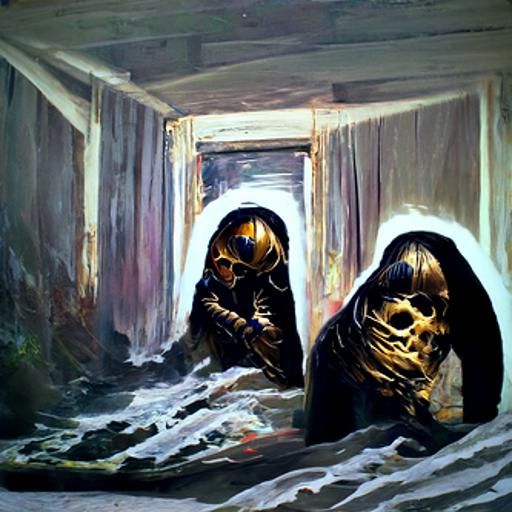 People Asked to Stay: Oil Painting by Gurney