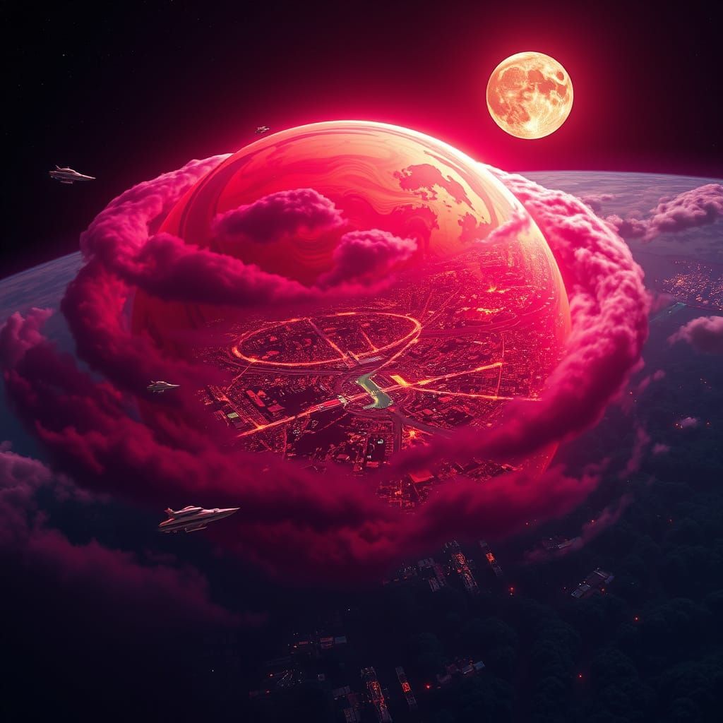 Vibrant Planet Zeltros in a Distant Starlight Aesthetic