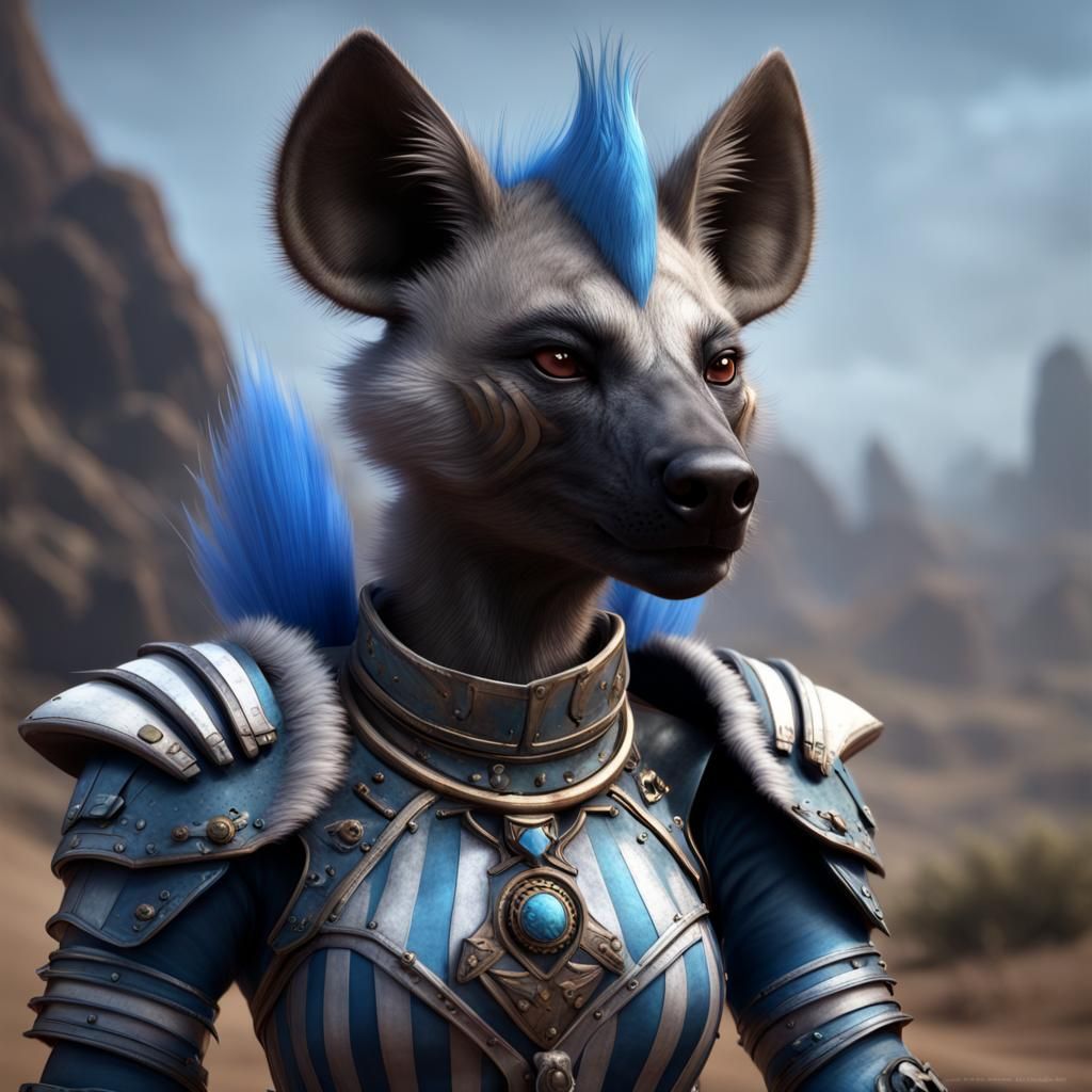 Armored Hyena Character Concept Art