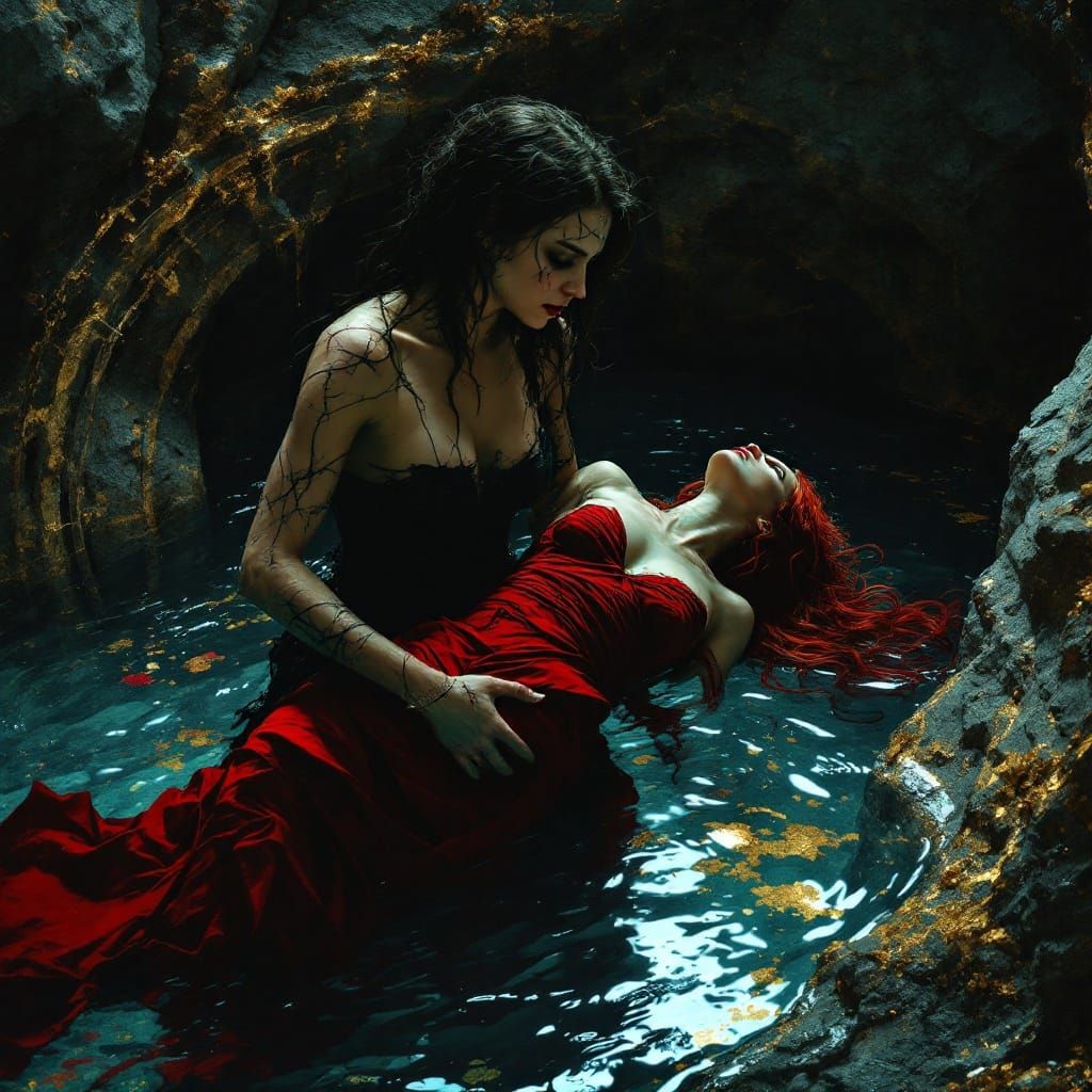 1.28 I hold the flask of blood and the rings of my wife in m...