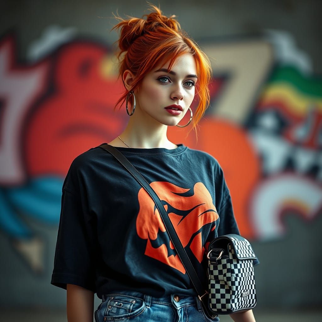 Effortless Summer Chic in Retro Graphic Tee