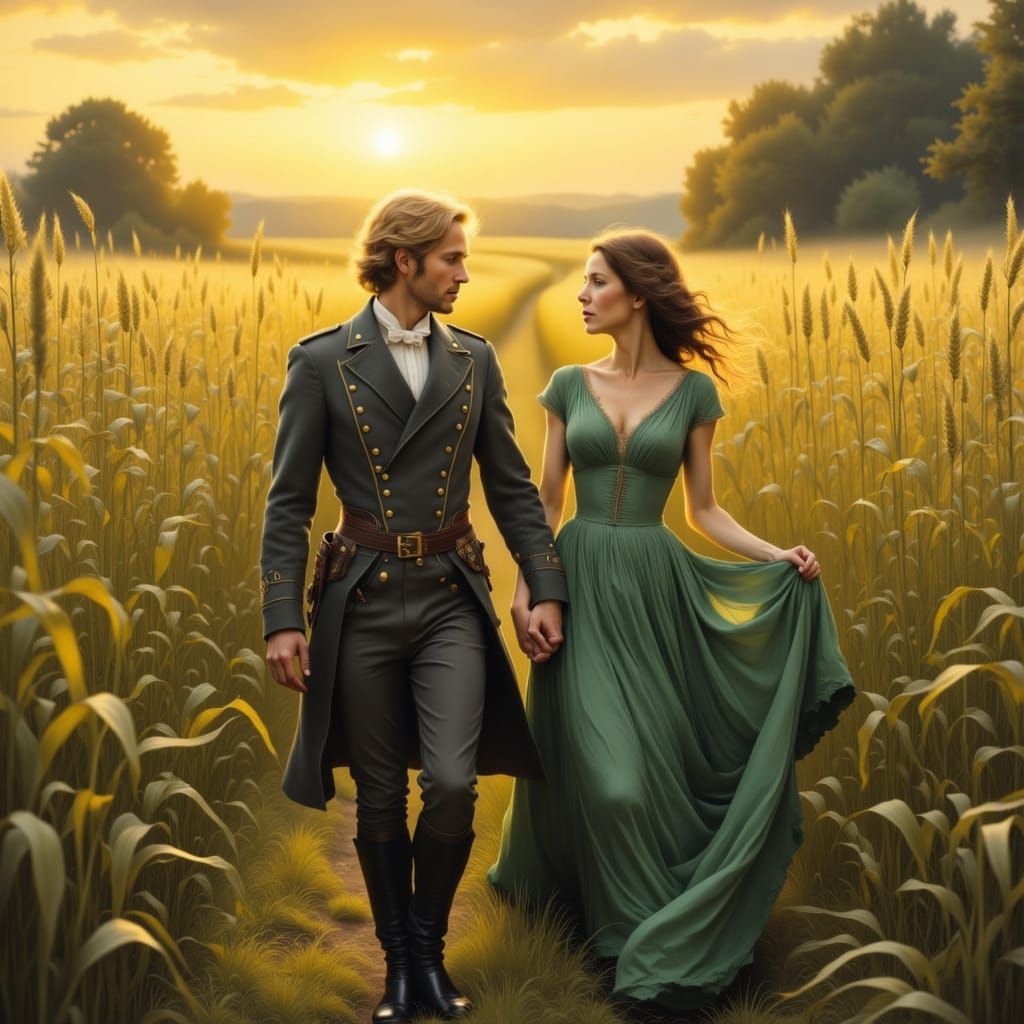 Scarlett and Ashley at Tara: Golden Hour Photorealism