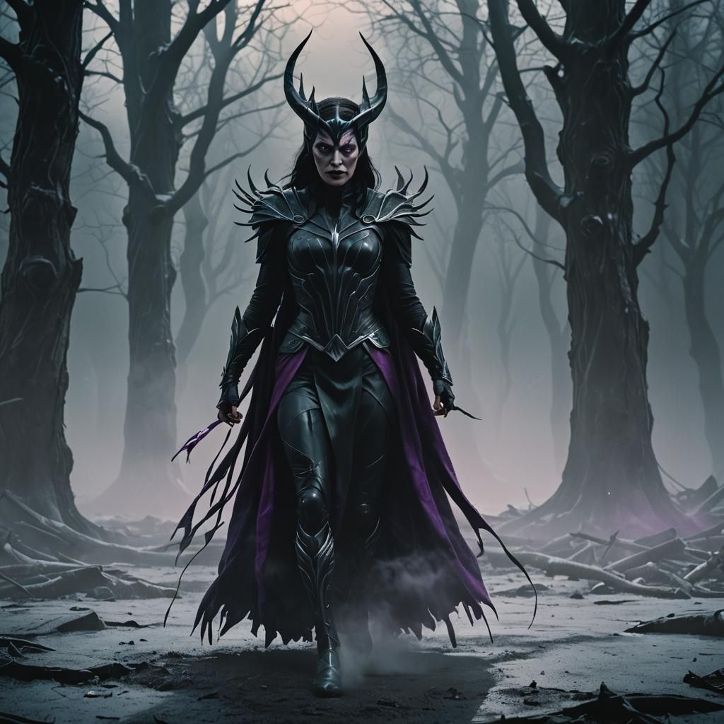 Marvel's Hela in Dark Realm: Cinematic Still