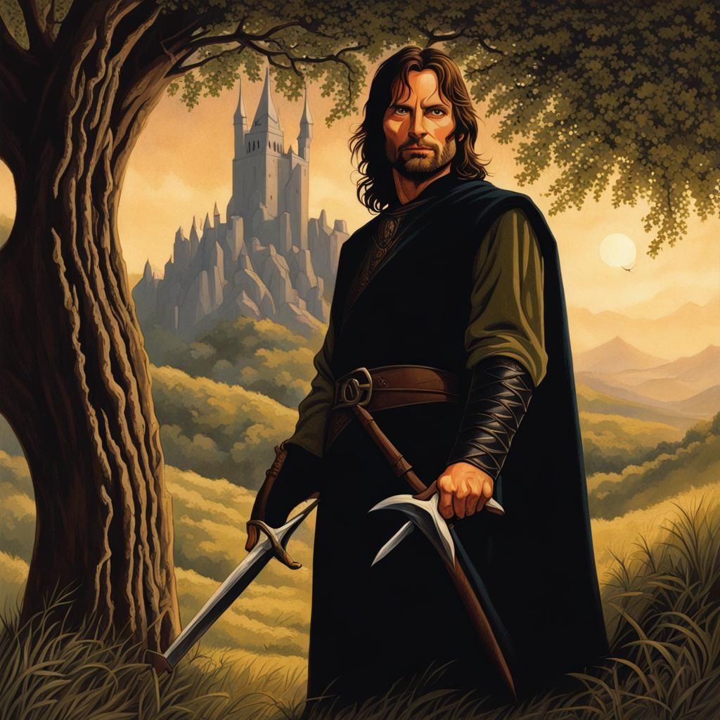 Aragorn in Hildebrandt Brothers Fantasy Style