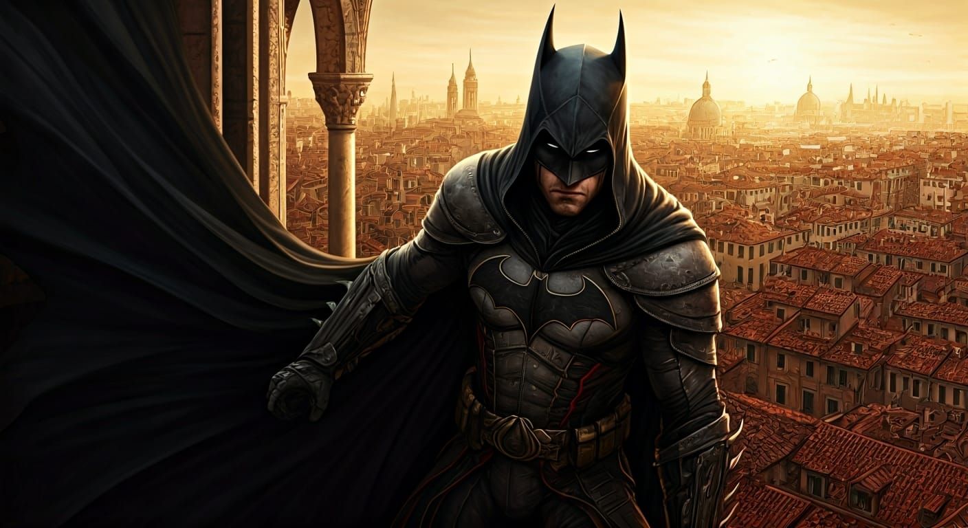 Renaissance Batman: Venetian Rooftop Assassin