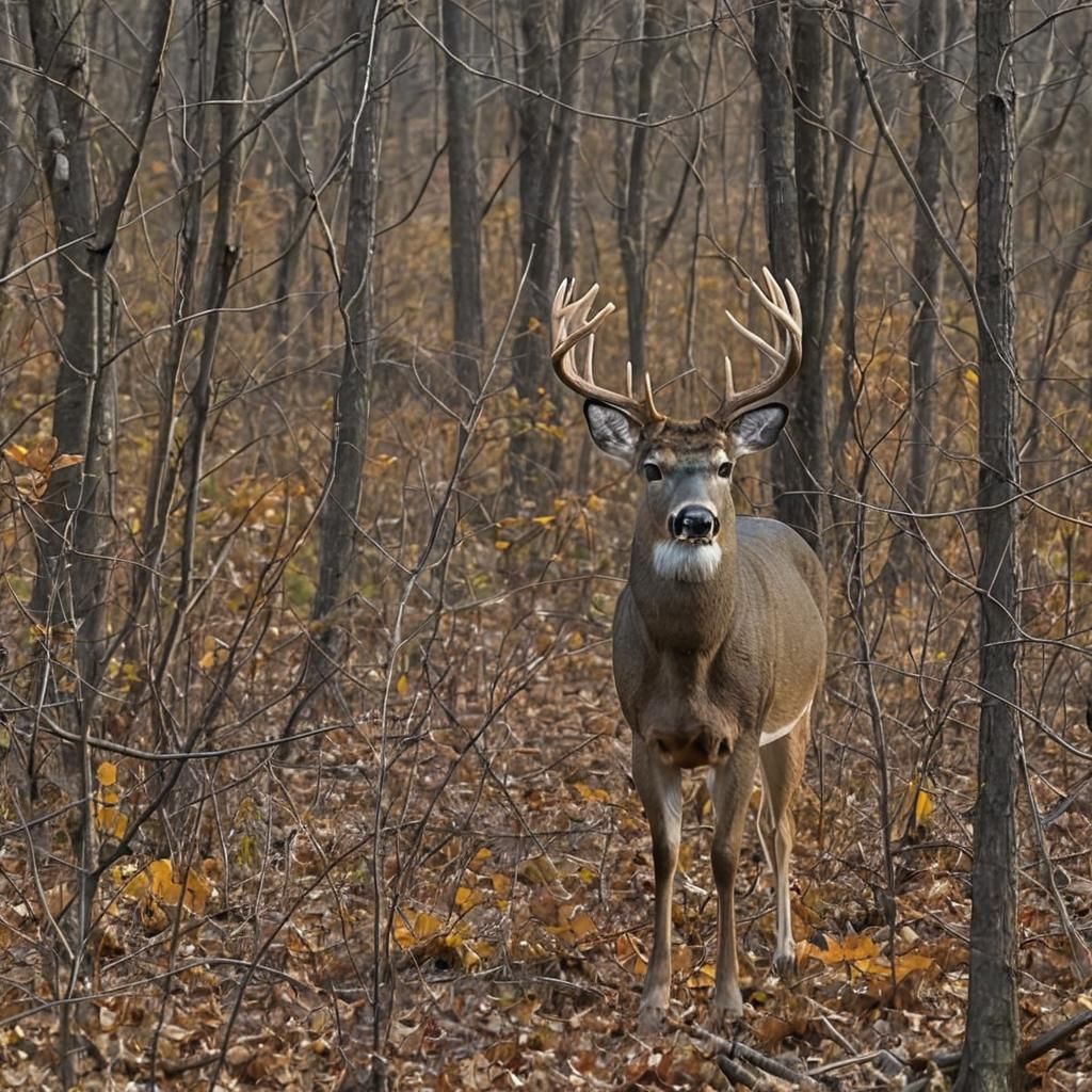 Whitetail Buck Spotted by Hunters
