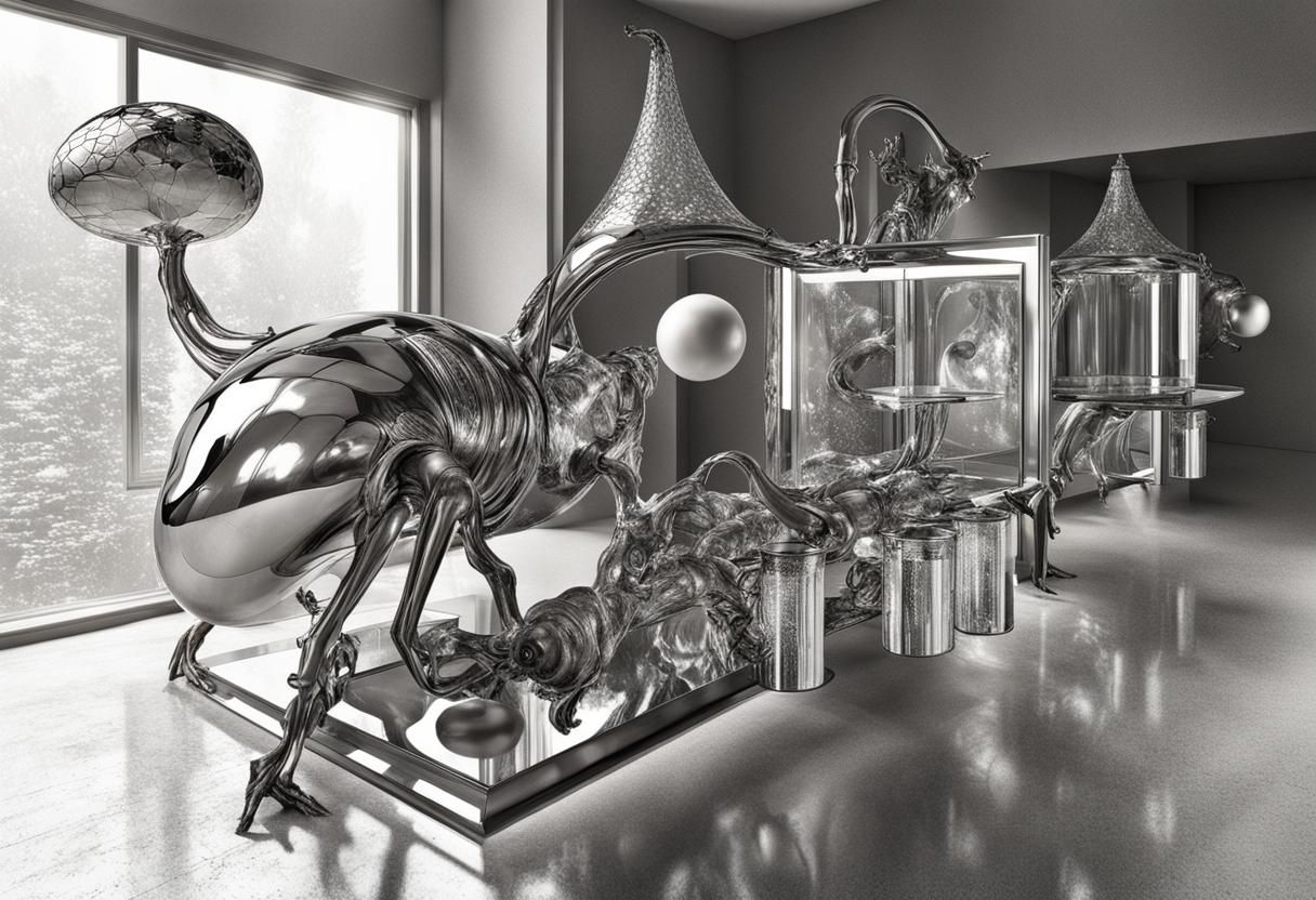 Exquisite Alien Life Forms in Surreal Photorealistic Style