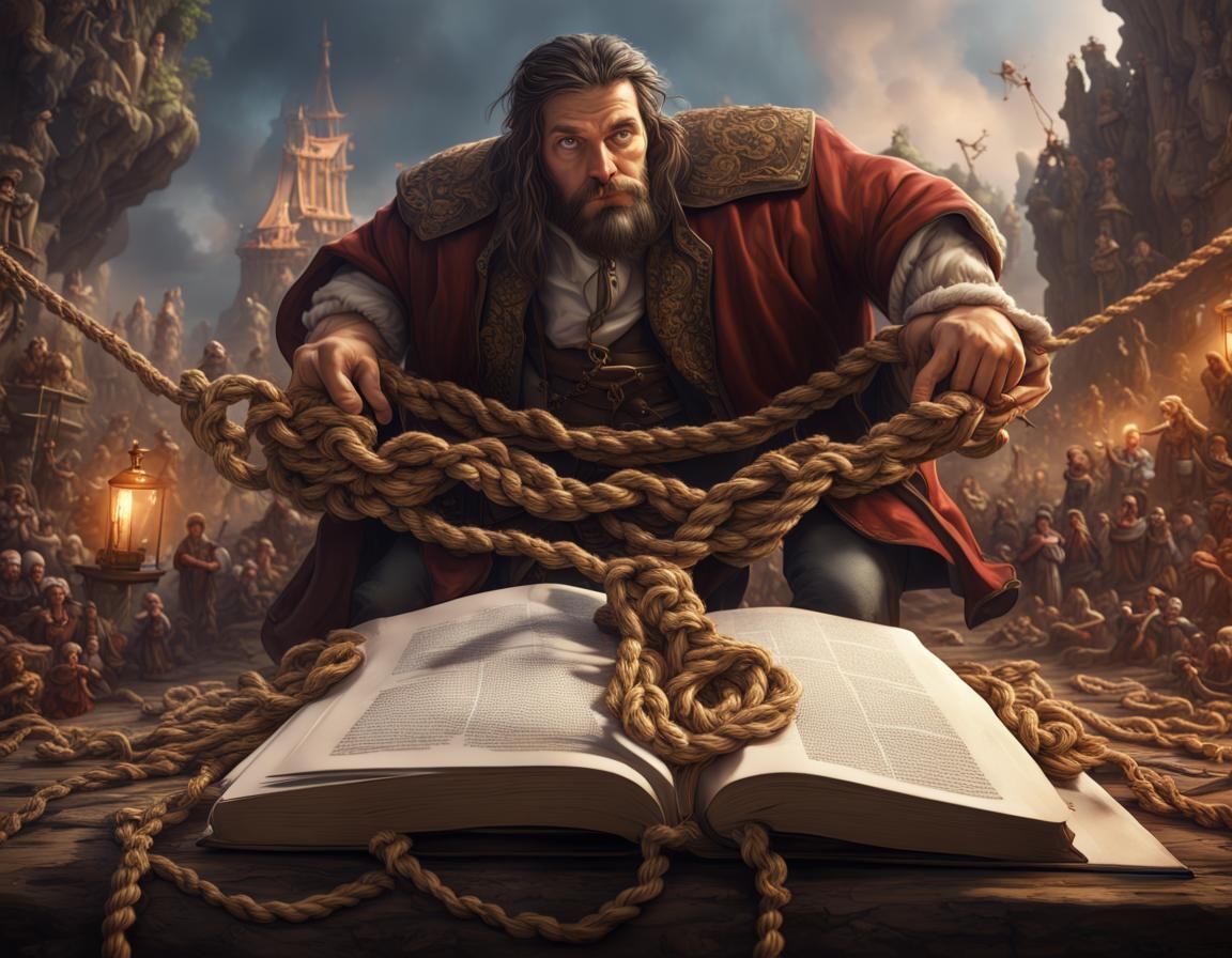 Gulliver's Travels: Giant Bound in Fantasy Art