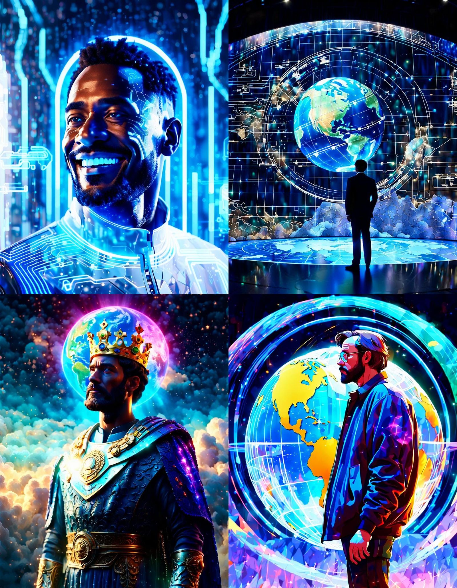 God's Son, Bob, Inherits Earth in Futuristic Hologram Portra...