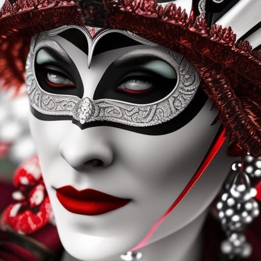 Eerie Medieval Jester in Manga Style