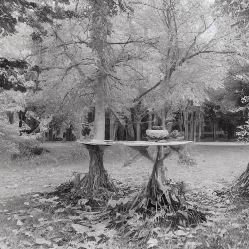 Surreal Cityscape with Melting Buildings as Oil Painting