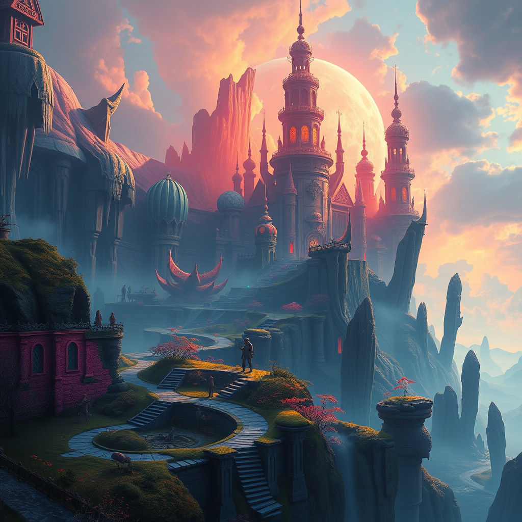 Fantasy Landscape in Unreal Engine 5 Style