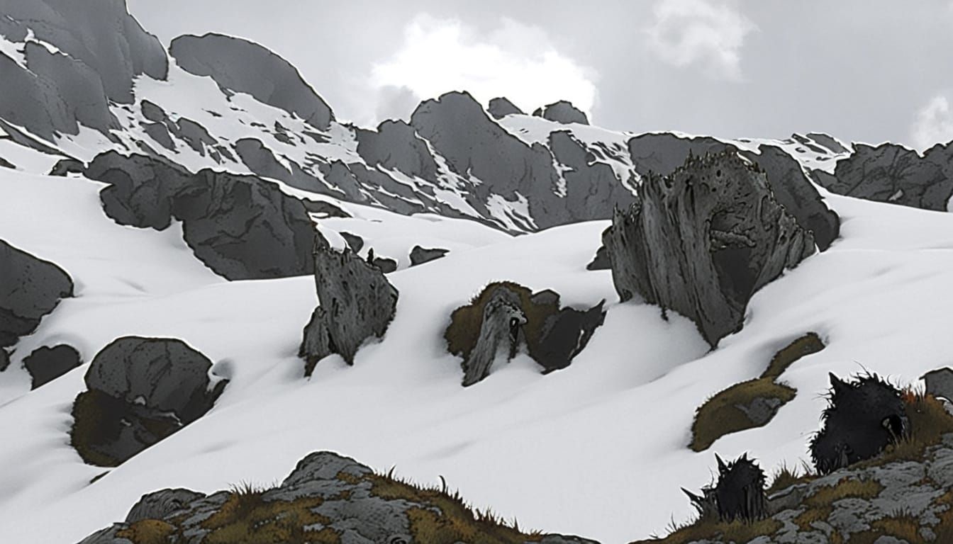 Grotesque Horror Creature in Dark Forest