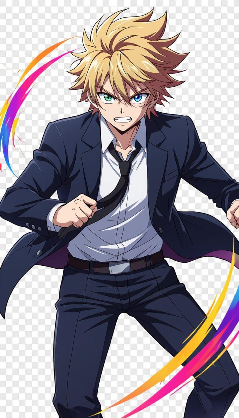 Loid Forger in Dynamic Anime Action Pose